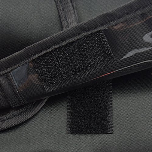 Nylon Roll up Portable Opens Flat Storage Bags Makeup Organizer Make up Bag for Brushes (Black)