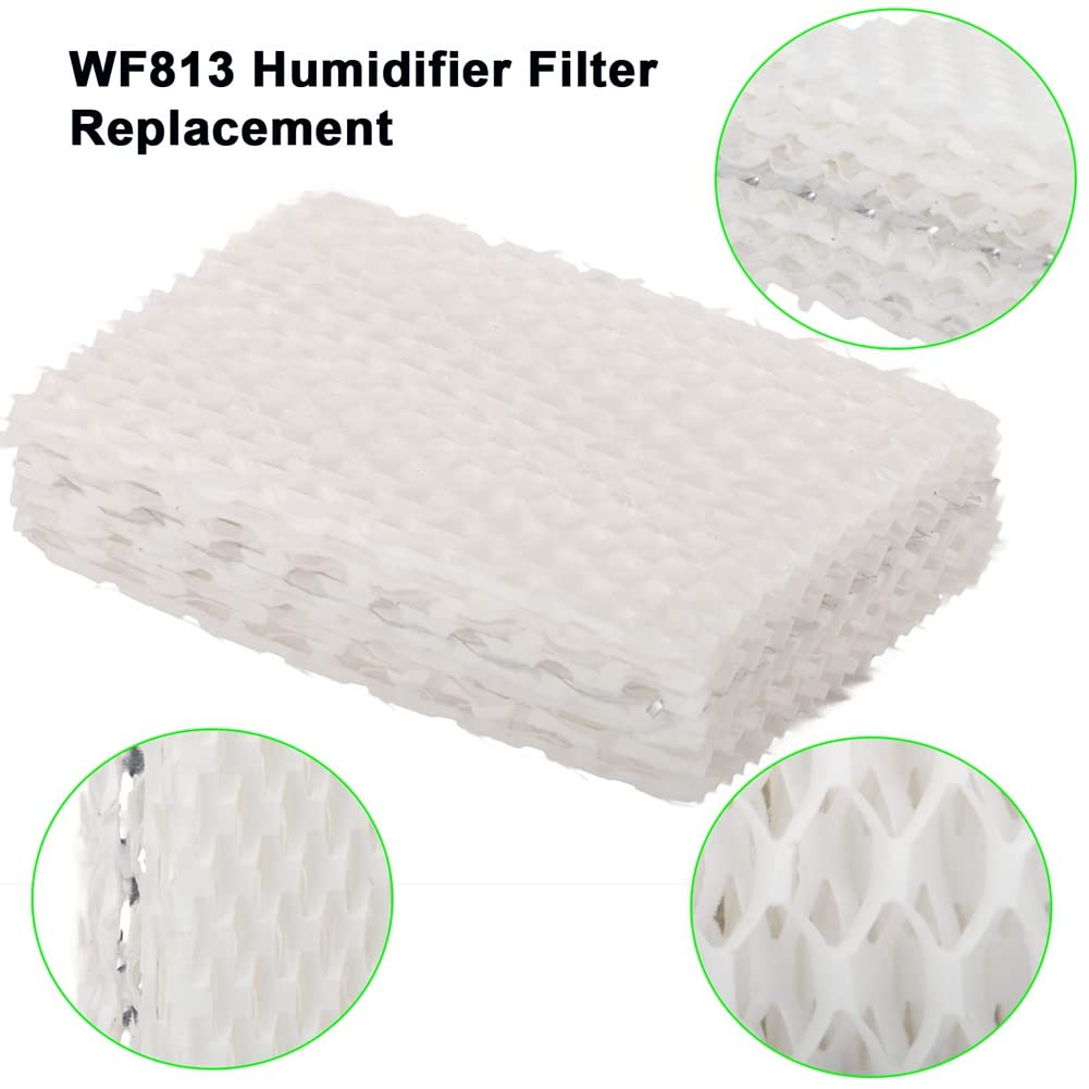 Luejnbogty WF813 Humidifier Wick Filter Replacement Accessories for EQWF813 Compatible with RCM832, RCM-83 PCWF813 PCCM 840 4Pack