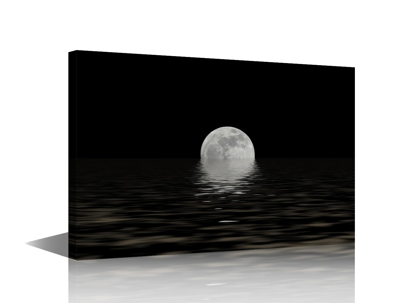TISHIRON 1Panels Black and White Hd Photography Photo Modern Abstract Art Print Canvas Landscape Poster Wall Art Decor Picture Paintings for Living Room Bedroom Bathroom Decoration 18x12in