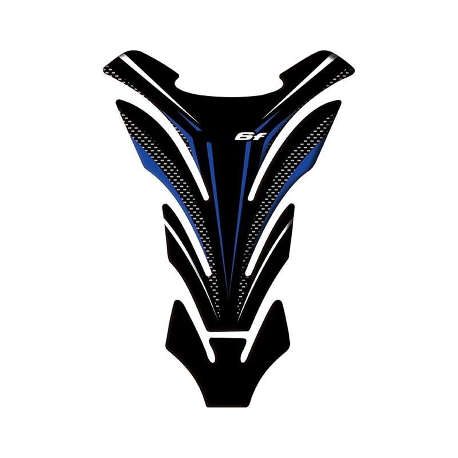 Carbon-Look Motorcycle Tank Pad Protector Decal for Kawasaki ER6F for ER-6F Fishbone Tank Pad(Color26)