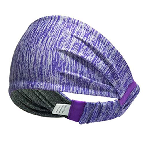 Preisvergleich Produktbild hangzhoushiJacob Elsie Damen Haarband Stirnband Böhmen Drucken Elastisch Bandana Kopf Abdeckung Wickeln Headwrap Atmungsaktiv Haarschmuck Für Männer & Frauen(Purpurrot)