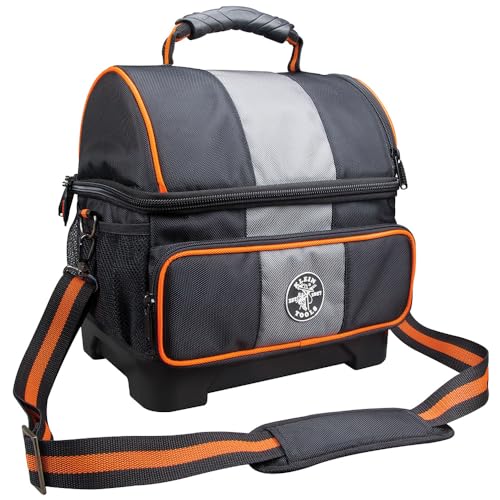 Klein Tools 55601 Lunch Box/Cooler 12-Qt Insulated Lunch Box Soft Side 4 Compartments Stays Cool up to 12 Hours Tradesman Pro