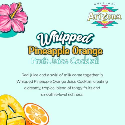 Image of AriZona Whipped Pineapple Orange |Fruit Juice Cocktail | 22 Fl Oz (12 Pack)
