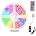 Produktbild Led Streifen 5m, Prenine Flexibler Farbwechsel 300leds RGB SMD 5050 Led Streifen mit 44 Tasten IR-Fernbedienung und 12V Netzteil für Steuern Beziehungen Küche DIY Dekoration
