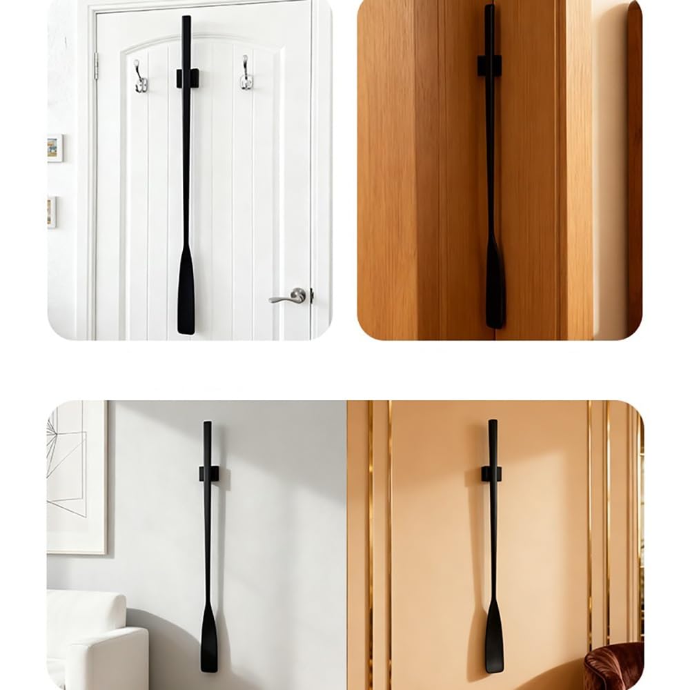 Calzascarpe a manico lungo, calzascarpe magnetico, in legno massiccio, con manico lungo, nero, 75 cm, ideale per anziani, portatile per l'uso in viaggio (2 pezzi)