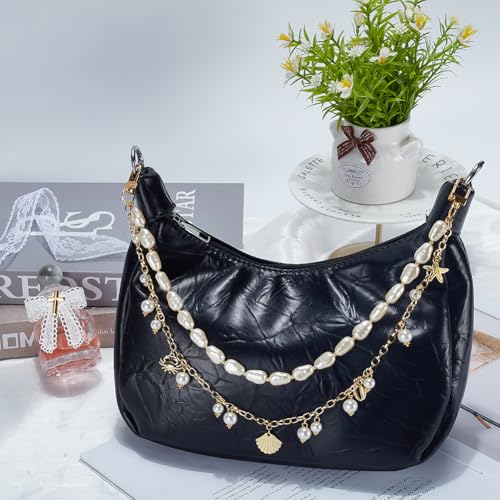 Extensor de cadena para bolso con conchas marinas y perlas SUNNYCLUE 5