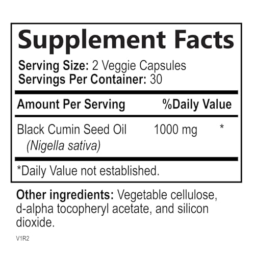 Nature'S Strength NSBLACKSEEDOIL60 Black Seed Oil Liquid Capsules 1000Mg - Nigella Sativa For Joint, Hair, Skin & Immune Support, Best Extraction Above Cold Pressed Blackseed Oil, Pure Black Cumin Seed Oil Vegan thumb #7