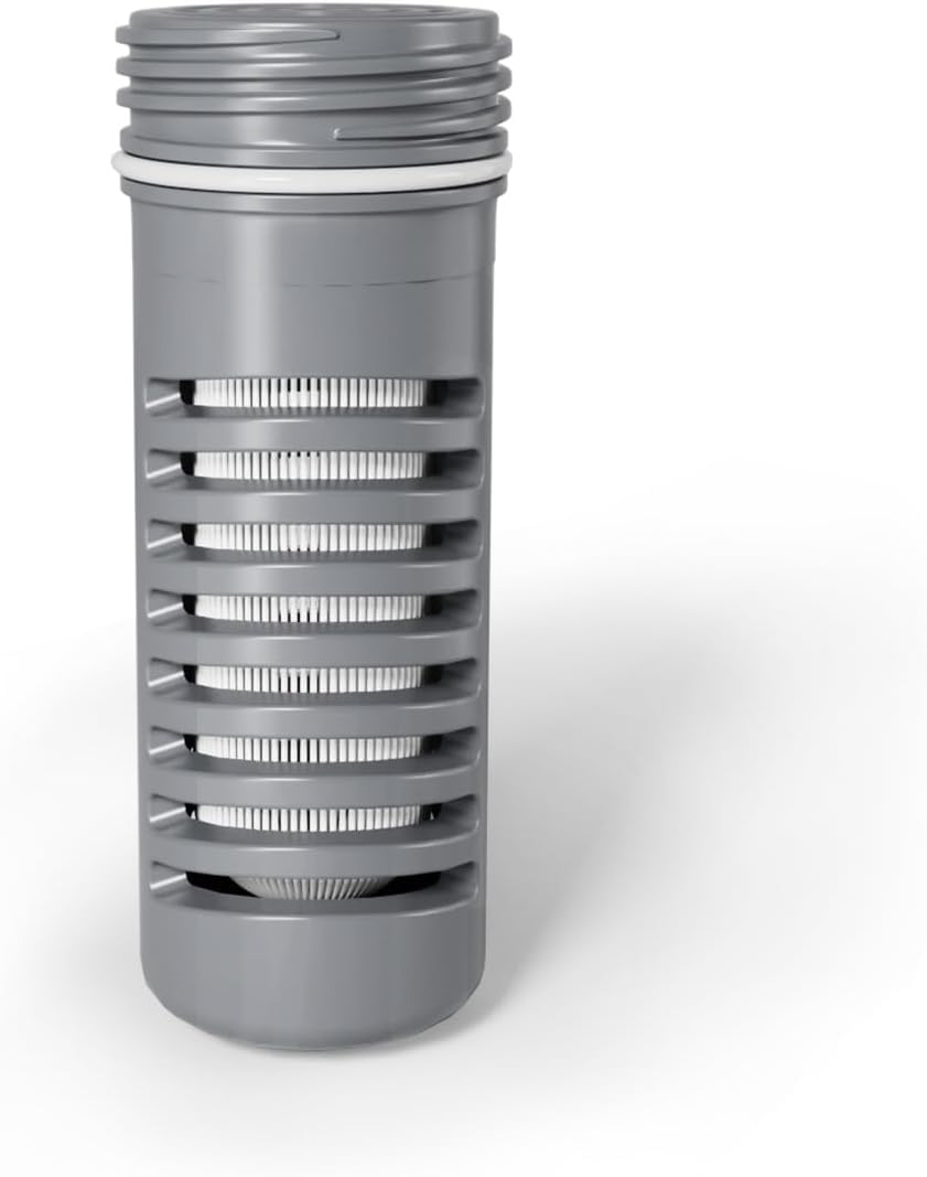 700ml Collapsible Water Filter Bottle,Compatible with 42mm threaded water filters with replaceable cartridges,Perfect for Hiking, Backpacking, Camping