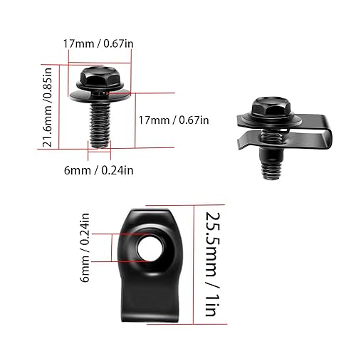 Miniatura 2 de 35 piezas de pernos de cuerpo de protección contra salpicaduras para motor, forro de guardabarros de parachoques, clips de remache de sujeción, kit