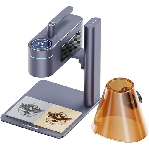 LaserPecker LP4 Dual-Laser Engraver, Portable 8K 240,000mm/min Engraving, Auto-Switch IR/Diode for Metal/Wood/Acrylic, Smart Screen Repeat & 160x120mm Area, Basic Set