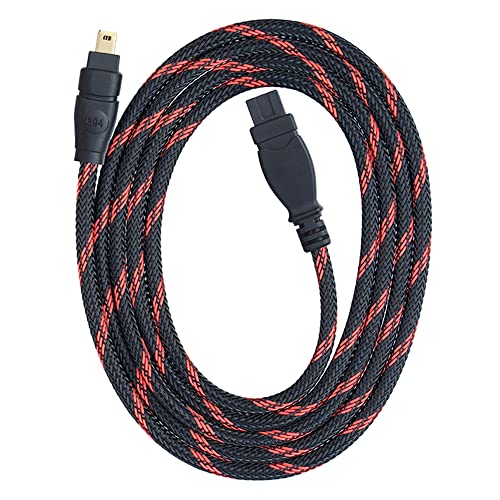 ezqnirk 1pcs 1.2m Firewire IEEE 1394 Linea 9pin a 4 Pin da 400 a 800 dv Cavo con coperchio