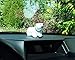 Batty Bargains Fuzzy Bobblehead Polar Bear with Car Dashboard Adhesive