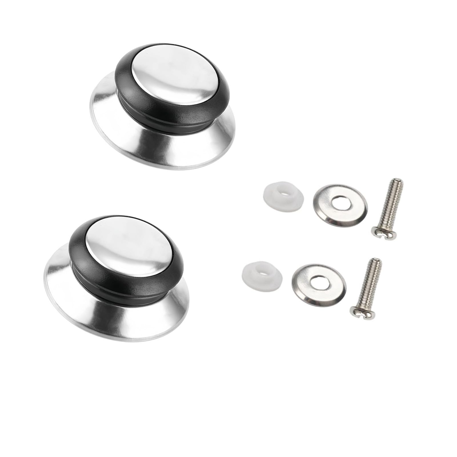 2Pieces Practical Pots Lid Handles Home Accessory Easy Installion Designs for Most Kitchen Cookware Lid Household Pots Replacement Knobs