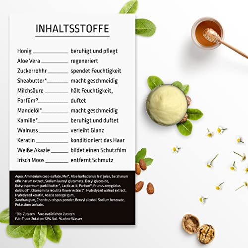 Foto von Natyr Bio Locken-Shampoo mit Sheabutter und Mandelöl 200 ml - die Nr.1 Lockenpflege für Naturlocken aus Italien - ohne Silikone und Parabene