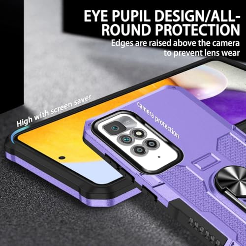 Coque Xiaomi Redmi 10 rigide anti-choc contre chutes violette - 3