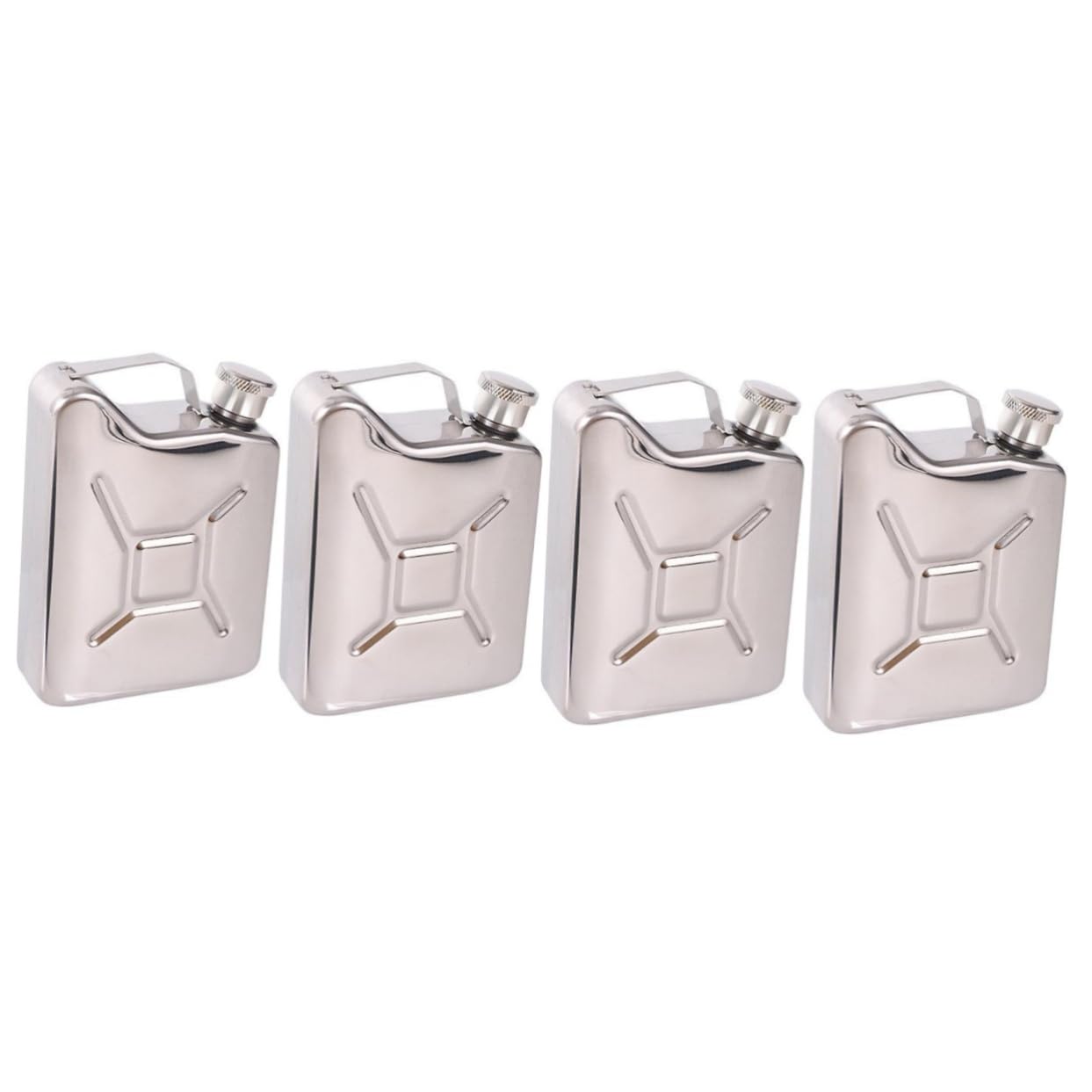 HOMSFOU 4pcs Outdoor Portable Wine Pot Rowing Row Boat H3o Outdoor Wine Canteen Stainless Steel Wine Flask Stainless Steel Water Bottles Flasks for Liquor Professional Wine Container Wild