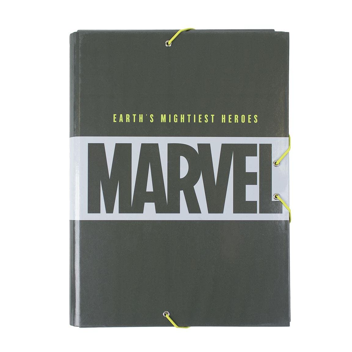 CERDÁ LIFE'S LITTLE MOMENTS - Carpeta Escolar Niño de Marvel con 3 Solapas Flexibles, Cierre con Gomas Elásticas y Tapa Dura Idónea para Documentos A4 - Licencia Oficial
