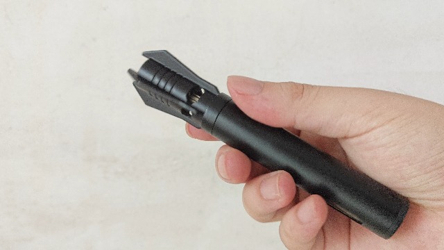 Encendedor antorcha recargable a gas butano color negro miniatura 7