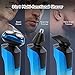 PHXCHAM Rechargeable Waterproof Electric Shaver, Electric Razor for Men, Wet & Dry Shaving with Pop-up Trimmer, 1 Hour Fast Charging, for All The Men in Your Life