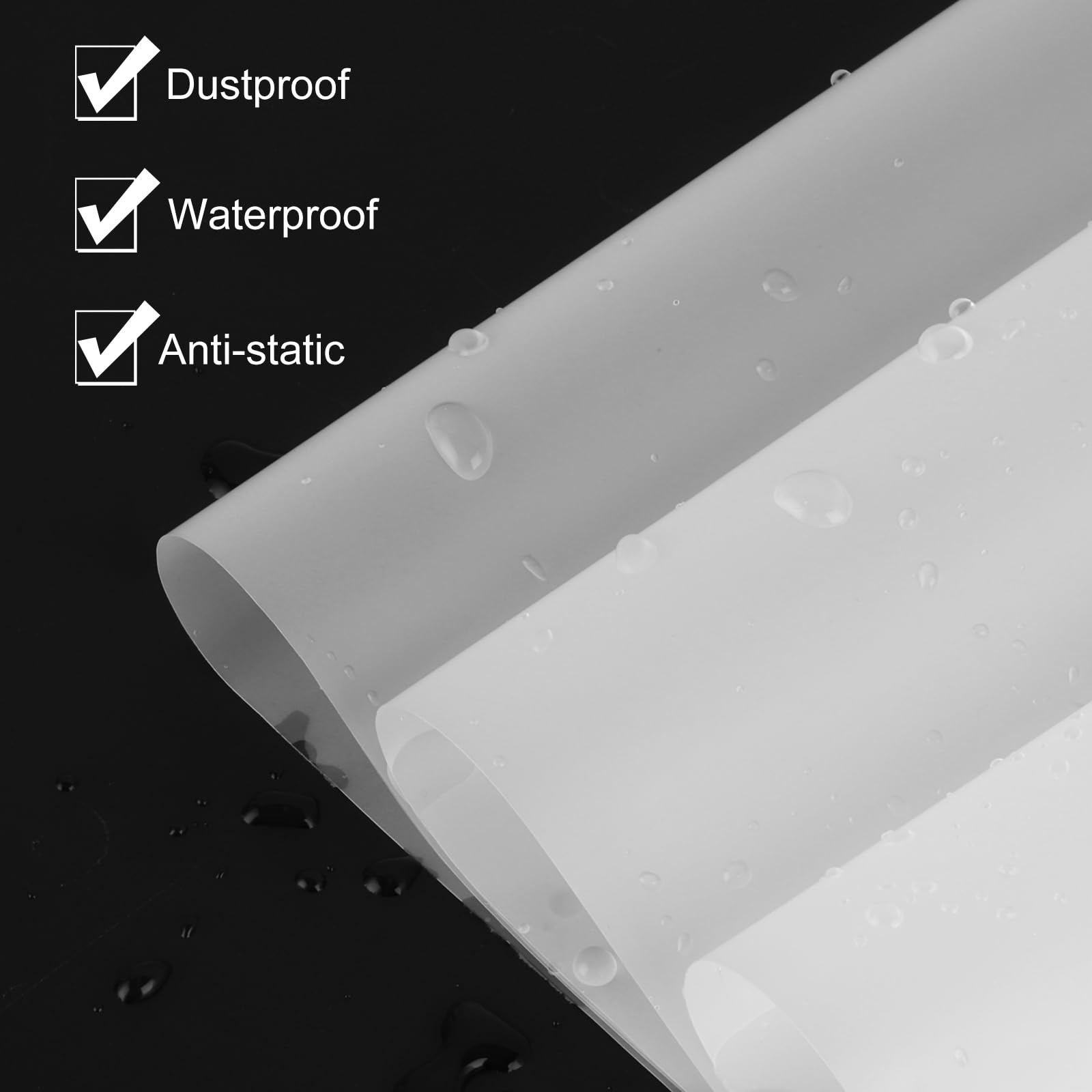 QUARKZMAN 25 sztuk winylowych pokrowców zewnętrznych, przezroczystych winylowych okładek na płyty gramofonowe, 10,2" x 10,2", winylowe osłony ochronne na płyty winylowe do kolekcji 10" Single-LP