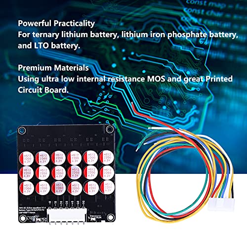 Ecualizador activo para baterías, ecualizador activo equilibrador de grupo completo, placa accesorio para transferencia de energía para batería de litio ternaria y batería LTO (6S) miniatura 2