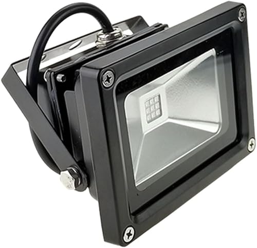 QUANS 10W 12V DC AC 24V DC UV Ultra Violeta Luz LED de alta potencia para curar pegamento Blacklight Pesca Acuario, Entrada 12V-24V Bajo Voltaje Sin