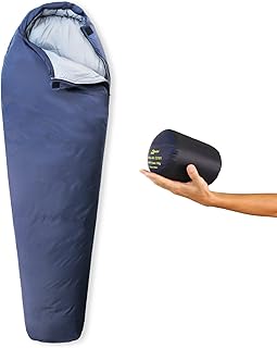 Litume 500g 700 Fill Power Down Ultra Air Mummy Sleeping Bag, 6°C-20°C, Water Repelling Sack for 3-Season, Ultra-Lightweight and Portable, for Hiking Traveling Camping Backpacking
