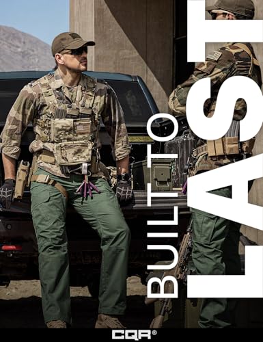 Image of CQR Men's Tactical Pants, Water Resistant Ripstop Cargo Pants, Lightweight EDC Work Hiking Pants, Outdoor Apparel