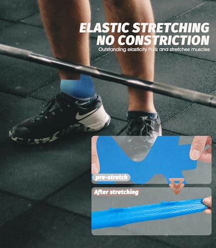 Precut Kinesiotapes for Ankle Pack of 10 Kinesiotapes Ankle, Sonnorel Skin-Friendly with Perfect Wearing Comfort - Image 2