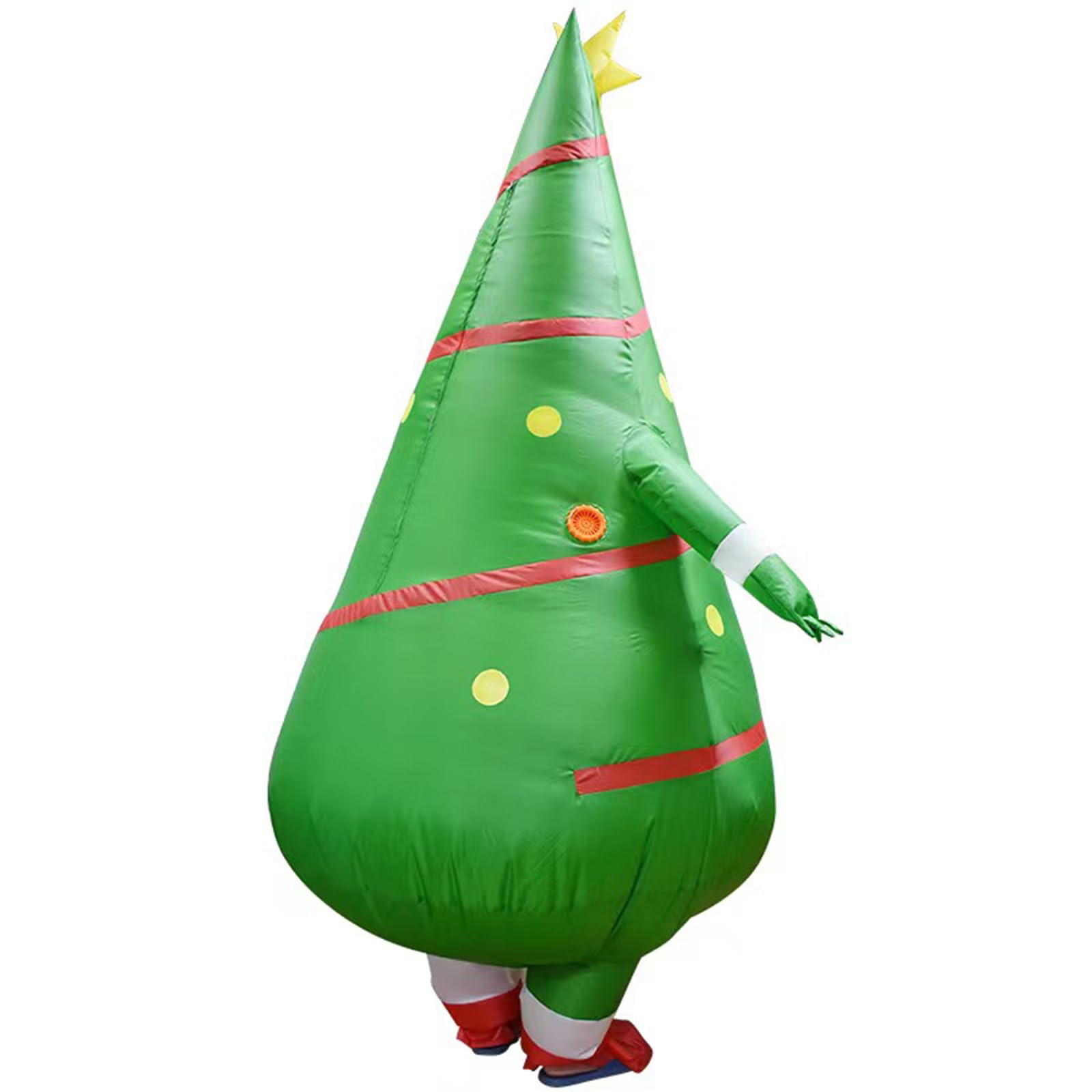 Arokibui Inflatable Christmas Tree Costume Blow up Christmas Costume Cosplay Party Halloween Christmas Suit Xmas Decor Festive Costume - Image 4