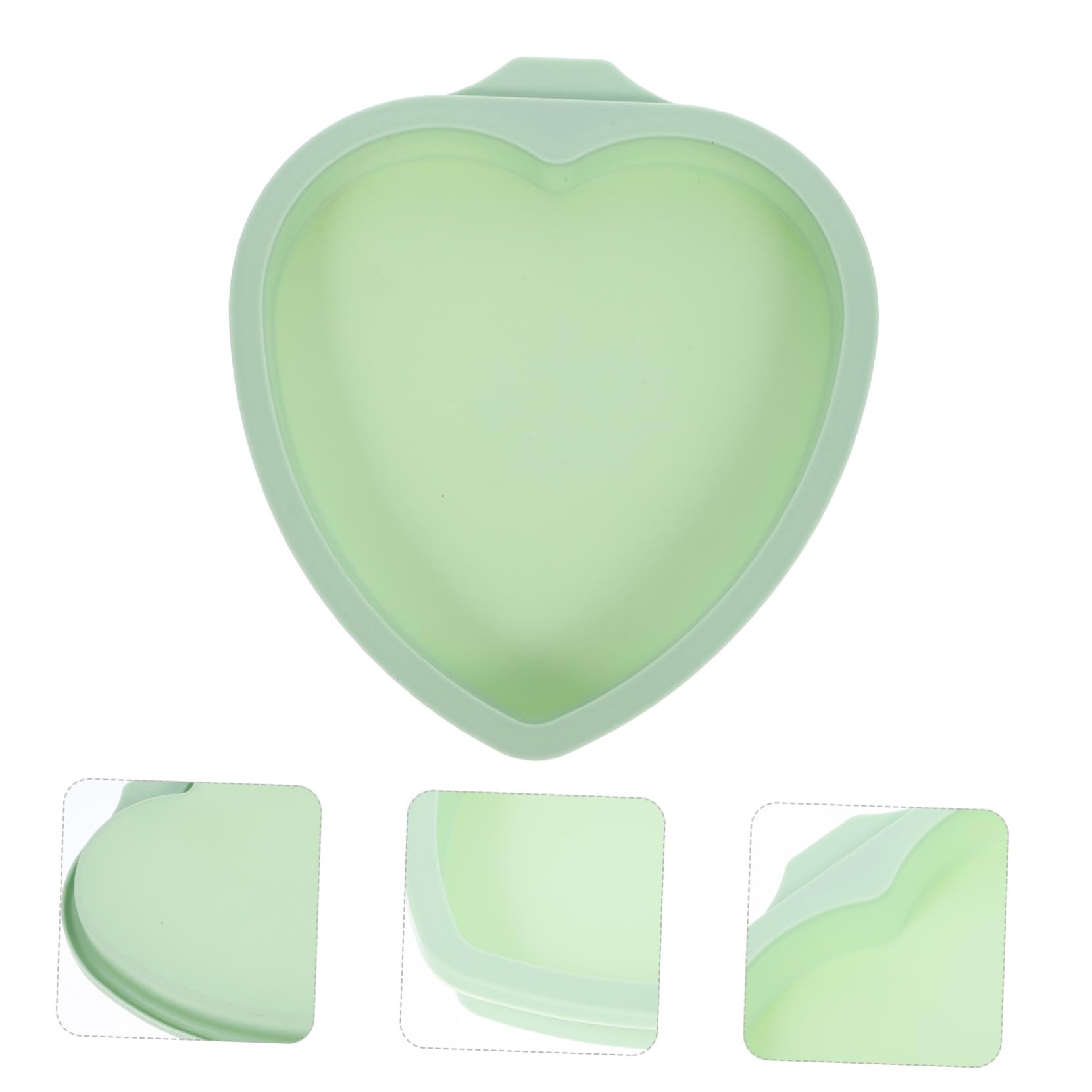 DECHOUS 5 Ensembles Moule À Gâteau En Silicone Gâteau De Forme Petit Moule À Gâteau Moules À Gâteau Fromage Pour La Cuisson Plaque De Cuisson Carrée Gel De Silice Green 4 Pièces * 5