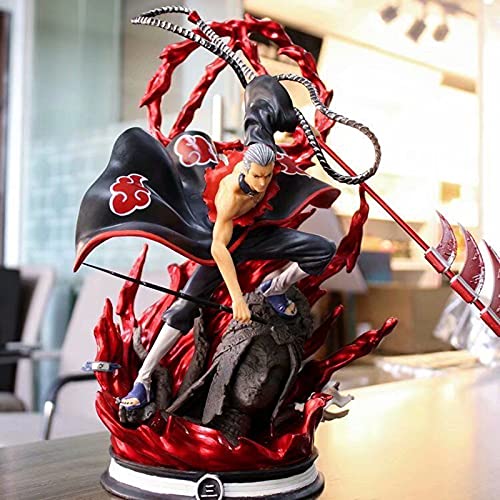 ZLYCZW Naruto Anime - GK Akatsuki - Hidan Figur, PVC Charaktere Modell Statue, Animation Derivate Produkte, Home Desktop Dekoration Sammlung Spielzeug Geschenk, 36cm Cover