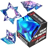 SHASHIBO Shape Shifting Box - Award-Winning, Patented Fidget Box w/ 36 Rare Earth Magnets - Transforms Into Over 70 Shapes, Download Fun in Motion Toys Mobile App (Artist Series - Mystic Ocean)
