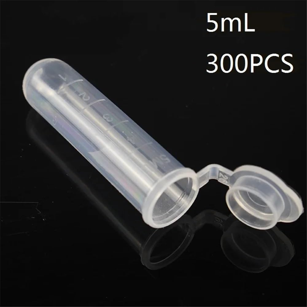 Tubo de centrífuga plástico EP 5 ml con fondo redondo, tapa y graduación, 300 unidades Equipamiento de laboratorio