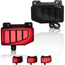 Dynamic Rear Fog Bumper Reflector Brake Tail Lights for 2020-2023 Gladiator
