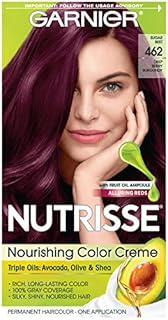 Garnier Hair Color Nutrisse Nourishing Creme, 462 Dark Berry Burgundy (Sugar Beet) Red Permanent Hair Dye, 1 Count (Packaging May Vary)