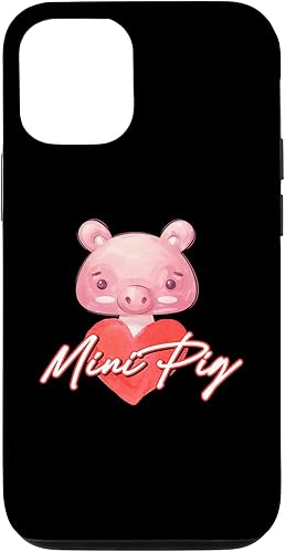 iPhone 13 Pro Cute Mini Pig Heart  Carcasa propietaria de cerdo miniatura