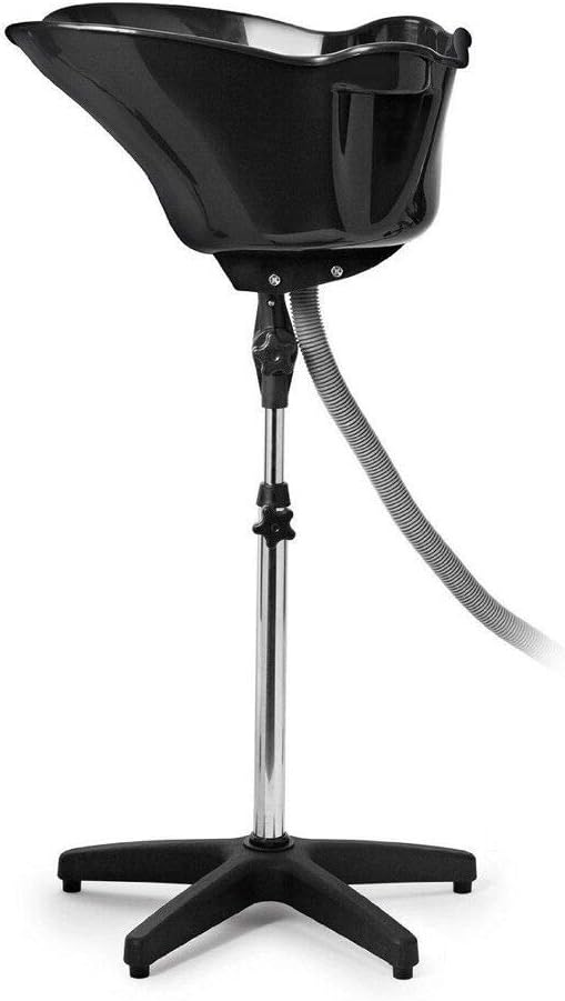 Hair Washing Sink, Portable Height Adjustable Salon Deep Shampoo Basin Sink Hair Washing Bowl with Drain Hose for Home Barber Shop Beauty Salon Spa Equipment (Style 1) : Beauty & Personal Care