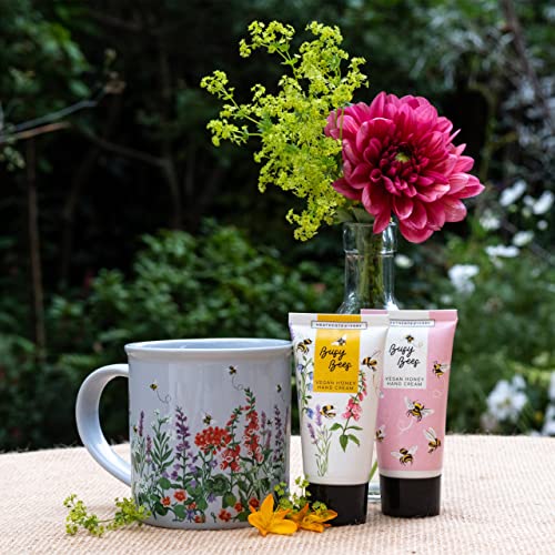 Heathcote & Ivory Hand Cream x2 50ml, Ceramic Mug for Tea or Coffee Moisturiser, Shea Butter, Floral Fragrance, Travel Size - Image 3