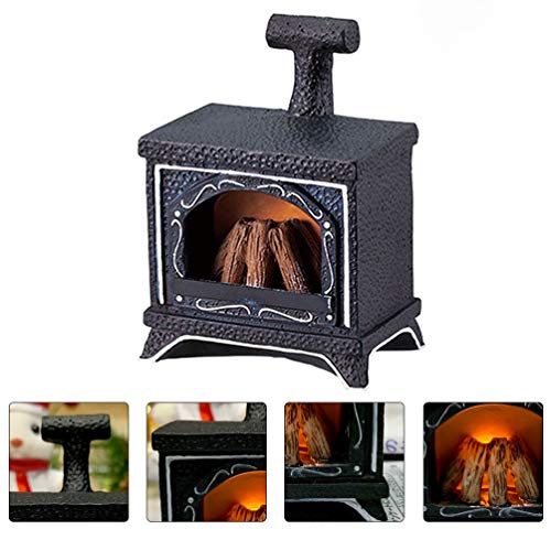 TOYANDONA LED Kamin Laternen Mikro Landschaft Lampe Puppenhaus Tischleuchten Batteriebetriebene Dekorative Flackernde… – Bild 4