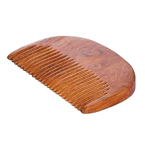 Neem Wood Beard Comb , Perfect Mens Perfect Companion , 100% Natural Wooden Comb , Light Weight and Perfectly Portable , Beard Styling on the go , Prevents Beard Itching and helps beard growth