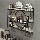 Solide et durable : le cadre de ce casier à vin est en métal de fer de qualité supérieure. Casier à bouteilles de vin avec une forte capacité portante, une structure stable et durable, pas facile à déformer après une cuisson à haute température, antirouille et facile à nettoyer.