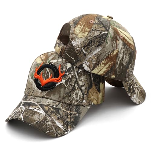 Image of Deer Hunting Camouflage Hats Embroidery Adjustable Fishing Baseball Cap