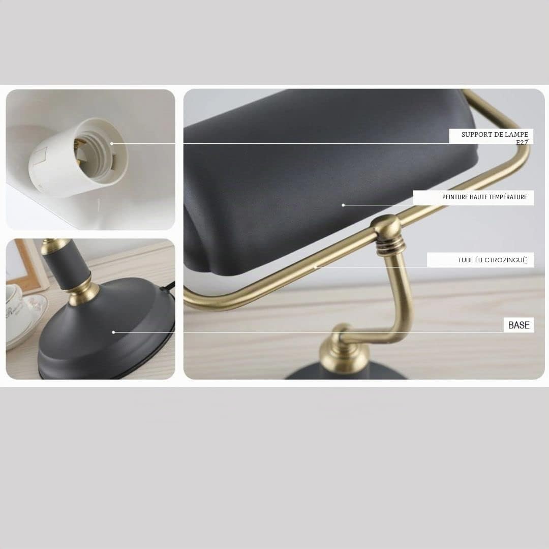 ILUMINATION DE DESIGN Lampe de table, 9 W, noir