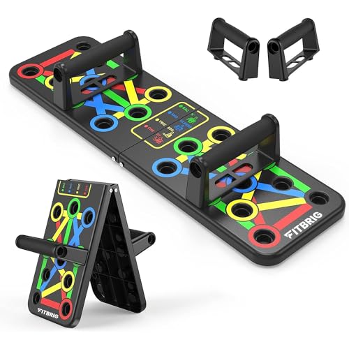 FACTO POWER Polypropylene Material - D Shape Foldable Push up bar -Dips Chest Press Training Push up Stand, Dip Stand, Bars for Workout (Color : Multicolor) (B0CJY5W7F6) Amazon Price History, Amazon Price Tracker