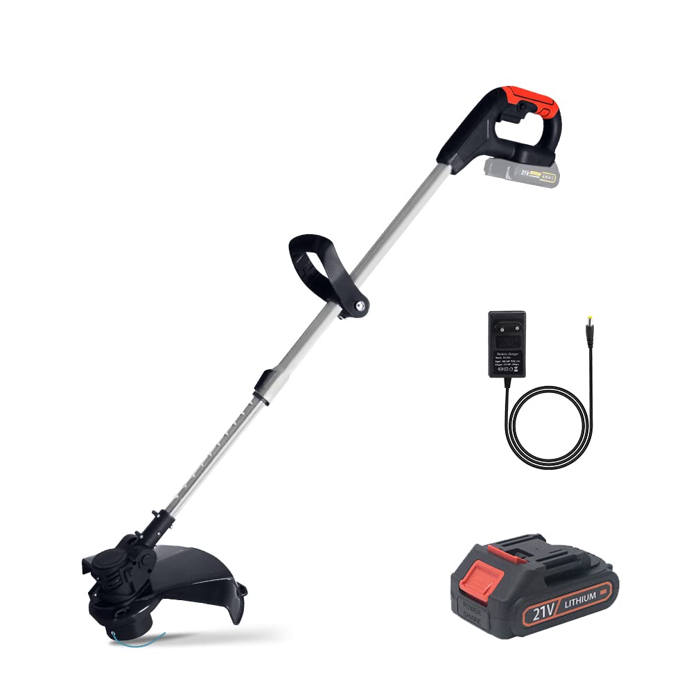 Photo 1 of **used** **missing battery** 21V Weed Wacker Battery Powered, T TOVIA Cordless String Trimmer & Edger,