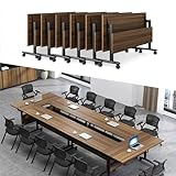 Conseil d'achat : la table d'entraînement avec roulettes dispose d'une largeur de base de 50 cm. Pour une assise optimale face à face, sélectionnez une largeur de table d'au moins 54,9 cm pour minimiser les espaces entre les tables. Cette configuration favorise une expérience fluide pendant les réunions ou les sessions de formation, offrant suffisamment d'espace de travail sans aucun espace gênant. Idéal pour le bureau et les environnements éducatifs.