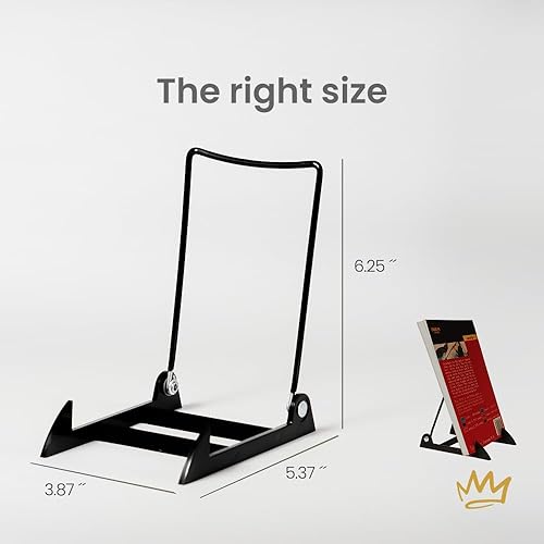 Miniatura 10 de Paquete de 6 caballetes acrílicos ajustables resistentes y duraderos hechos en Estados Unidos para mostrar placas, arte, imágenes y más sin notar,