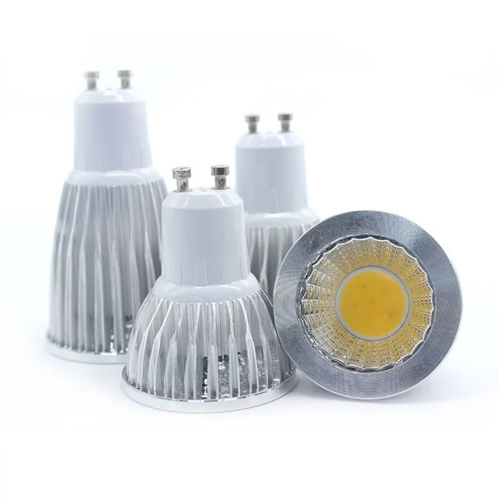 NXCVBNKZJ KJXP Lighting, Pack of 10, LED Spotlight Bulb AC220V GU10 3W/5W/7W LED GU10 Dimmable Lamp Chandeliers Light(Warm White,3W)
