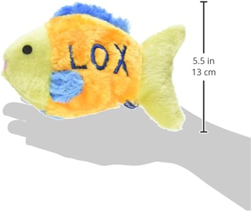 Miniatura 2 de Copa Judaica chewish Treat 75by 275by 45-inch LOX pescado Chirriador Felpa Perro Juguete tamaño grande multicolor